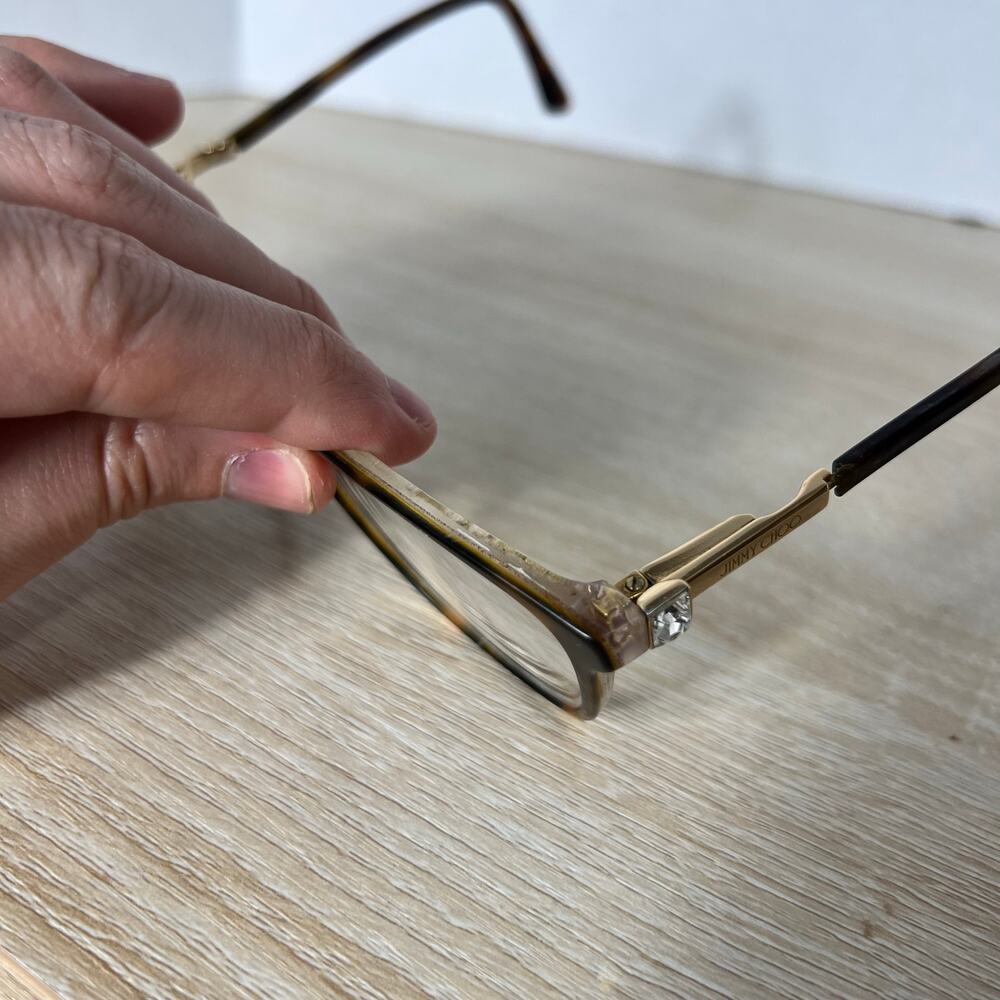 Jimmy Choo JC274 DXH Eyeglasses PARTS ONLY Tortoise Shell Frames Italy 145 - Picture 9 of 16